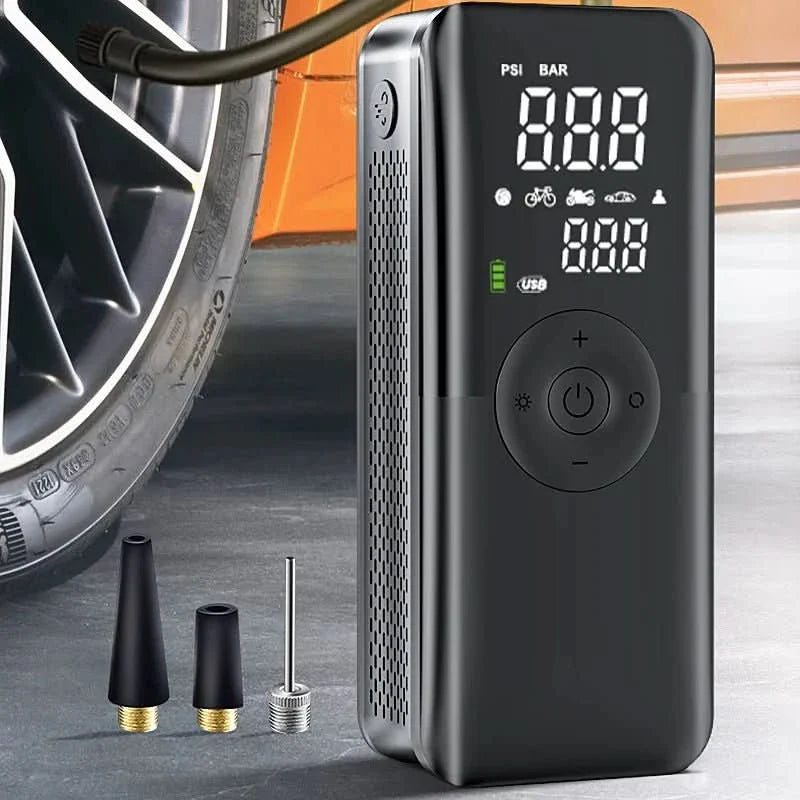 BowLift | Portable rechargeable air pump with 150 PSI for car & bike
