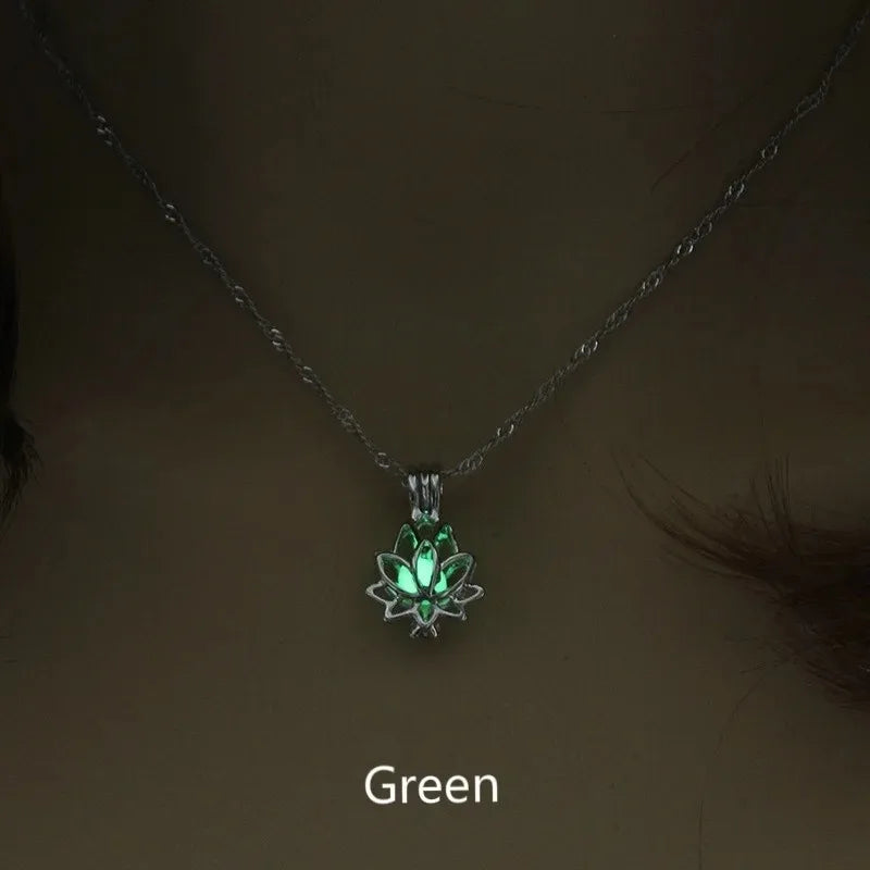BowLift | Mystic Moon Glow Lotus Necklace