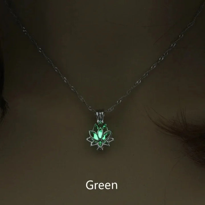 BowLift | Mystic Moon Glow Lotus Necklace