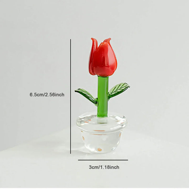 Plants with Pot Glass Ornament | Bowlift