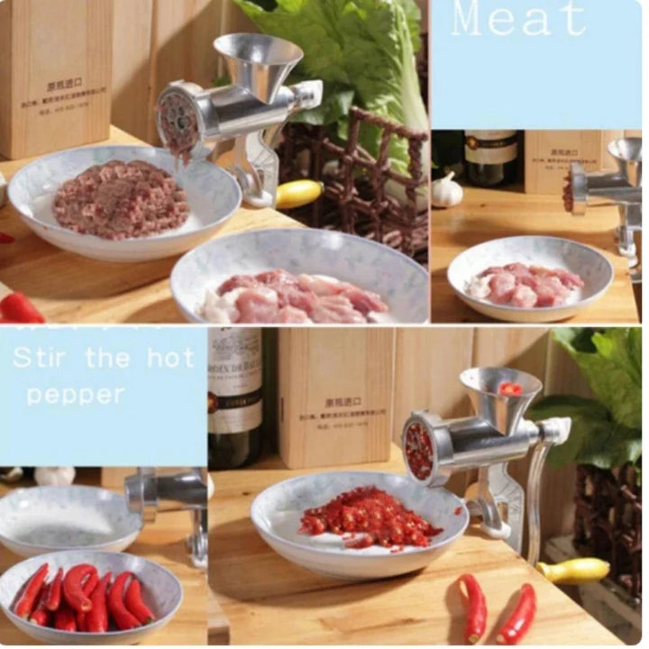 BowLift | Meat Grinder Kraftivo | Manual | Aluminum Alloy | For Ground Meat, Sausages & Dough