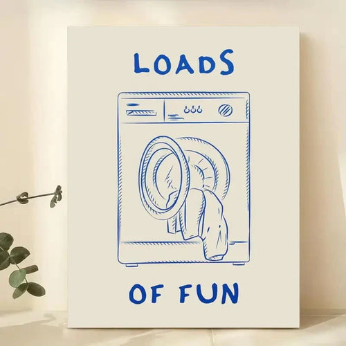 Loads of Fun Laundry Room Wall Art | Bowlift