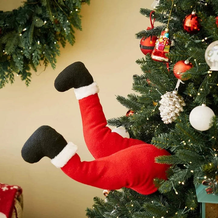 BowLift | Christmas Decoration | JollyLegs Festive Hanging Ornament | Durable Fabric | Easy Setup