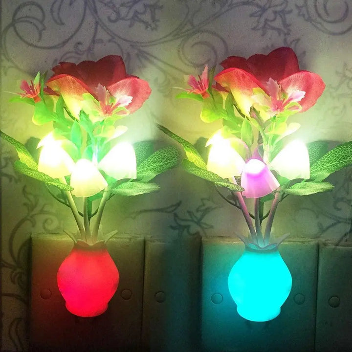 Mini Flower Vase Smart Light Sensor Night Lamp | Bowlift