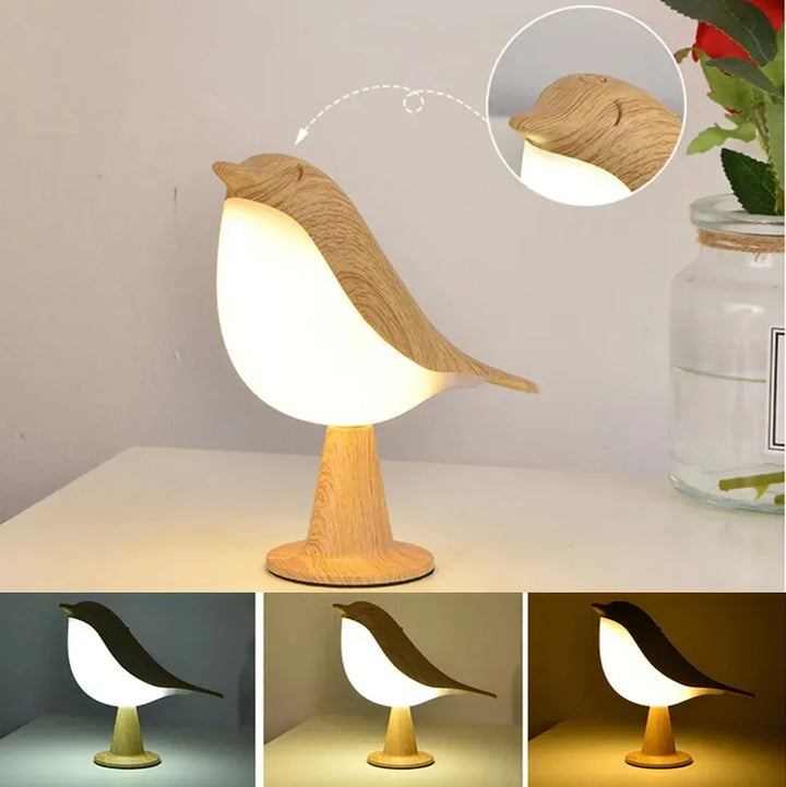 BowLift | Playful Bird Night Lamp – Touch Control & Adjustable Light Colors
