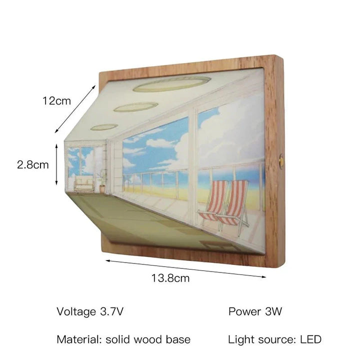BowLift | DimenLamp - 3D LED Lamp - Modern Wall Decoration - Unique Gift Idea