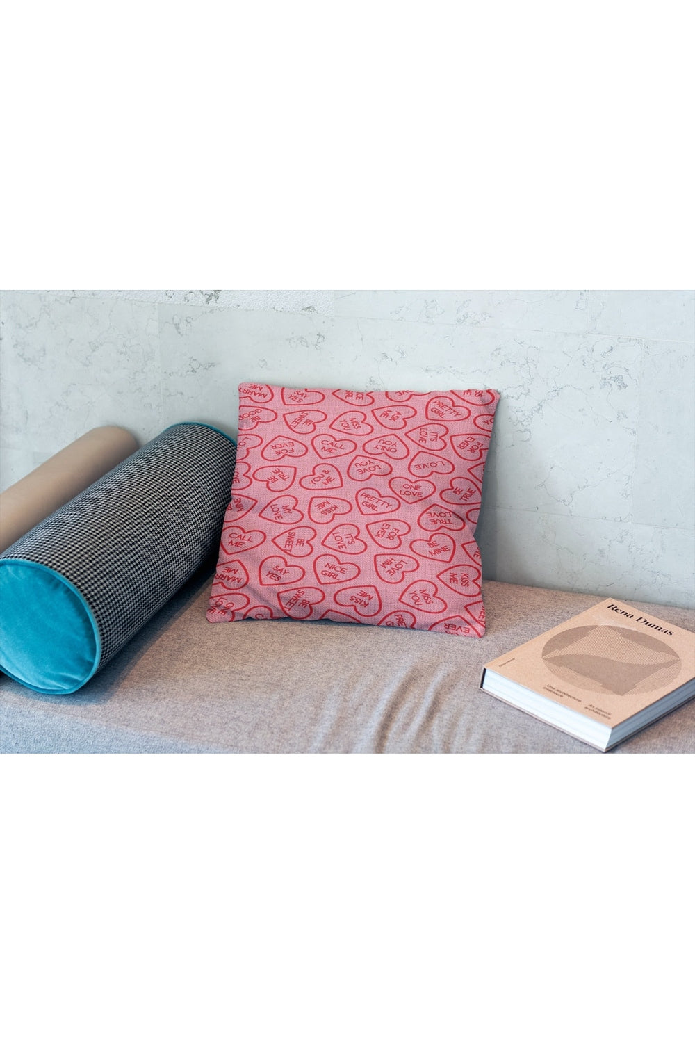 Rosa Quadrat Decorative Pillowcase | Bowlift