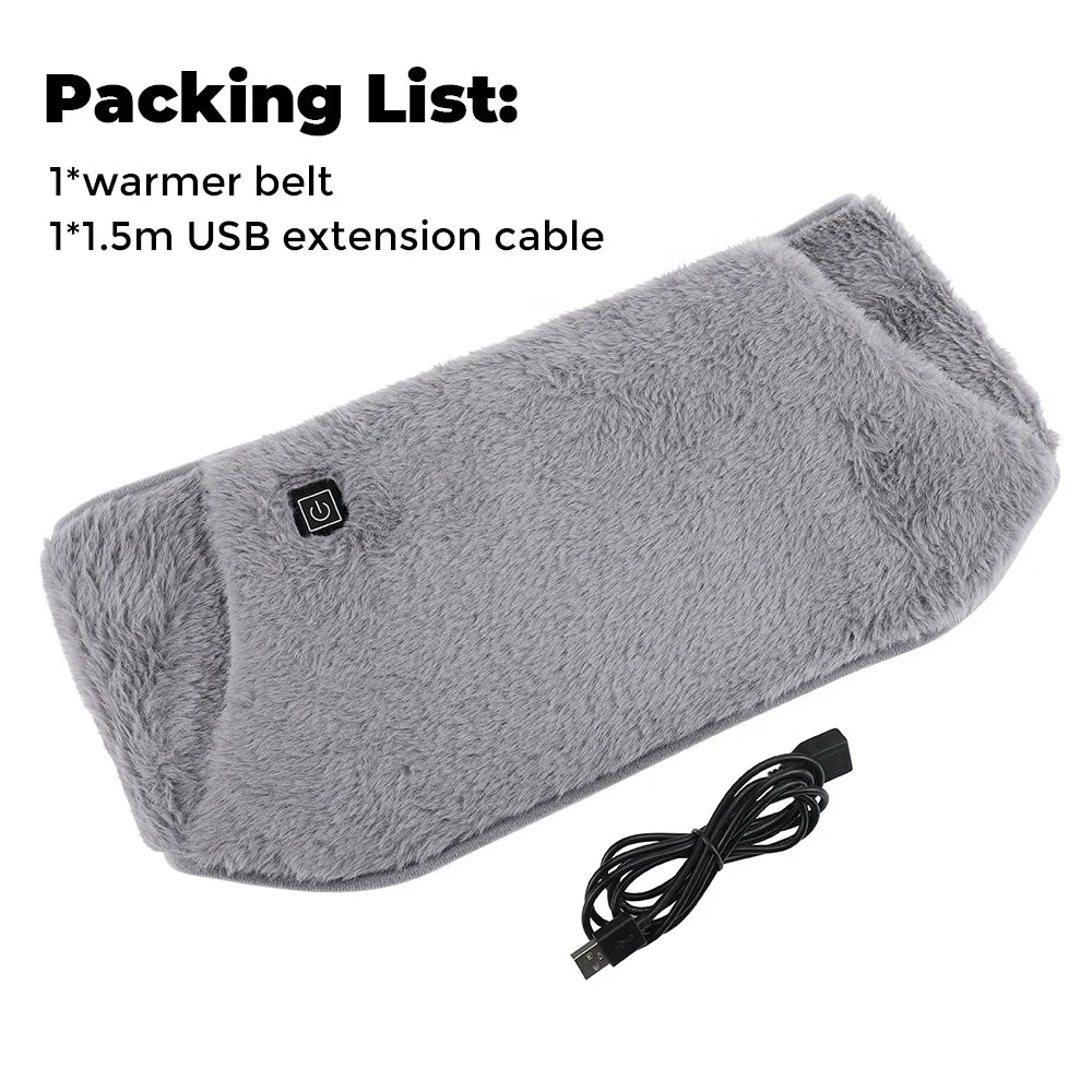 BowLift | ThermaBelt Pro | Electric Heating Belt with Graphene Technology | 3-Stage Temperature Control | Hand & Waist Warmer made of Crystal Velvet | USB Powered