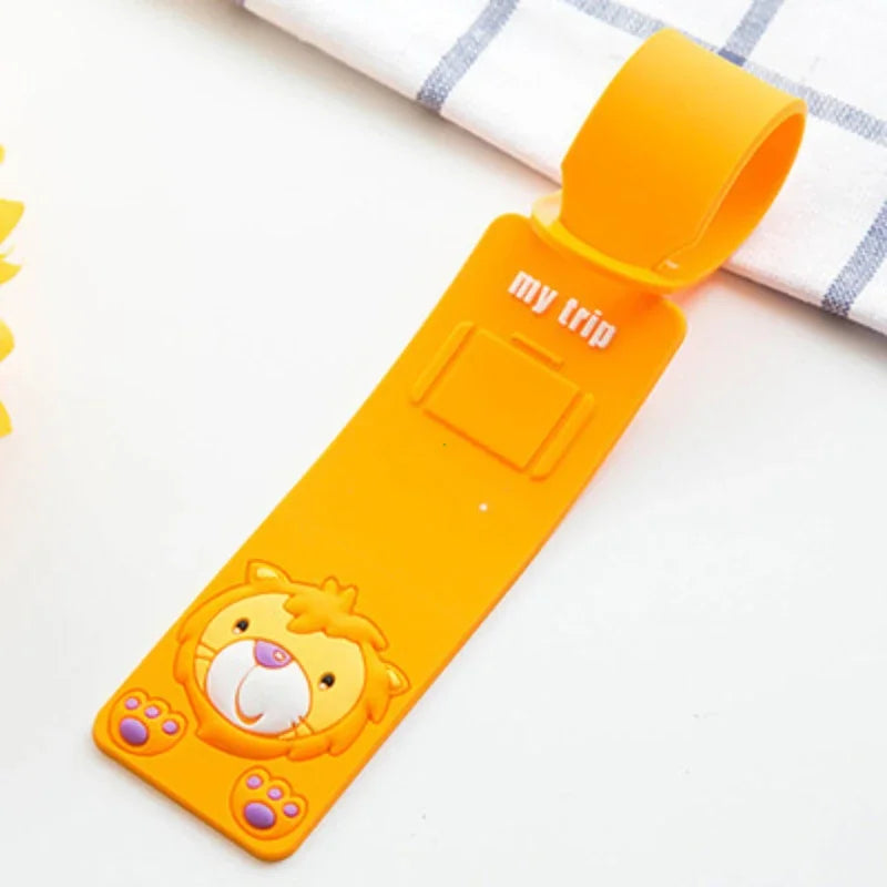 BowLift | Taggidoo Silicone Luggage Tag with Animal Design | Address Label for Travel & Luggage | Boarding Tag for Suitcases & Bags
