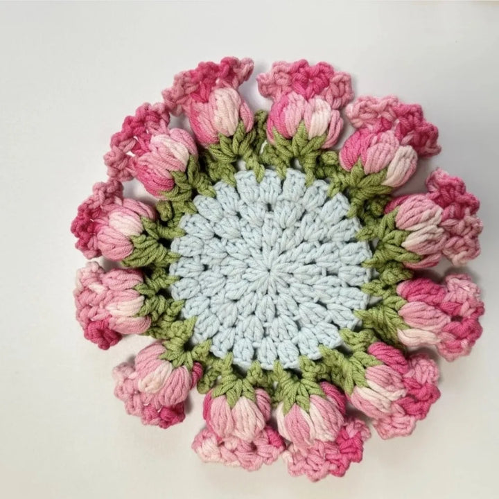 Handcrafted ConvertiBowlifte Yarn Rose Bouquet | Bowlift