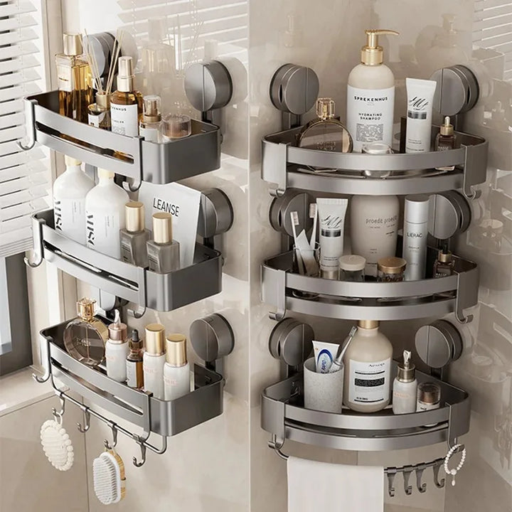 AquaGrip – Luxury Suction Cup Bath Shelf without Drilling Bowlift