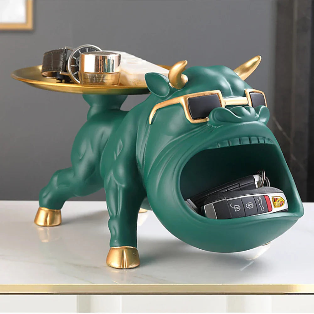 Fancy Bull Decorative Key Holder | Bowlift