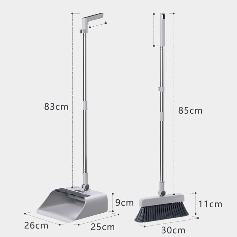 BowLift | 3in1 Quick Clean Extendable Dustpan Set