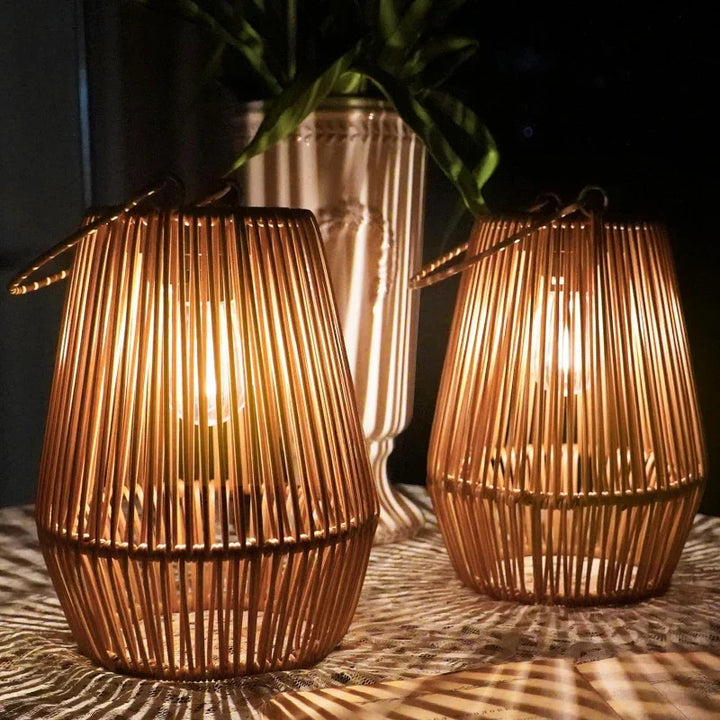 BowLift | Solar Outdoor Handwoven Garden Lamps | Waterproof Landscape Light for Villa & Terrace Decoration - Alpho