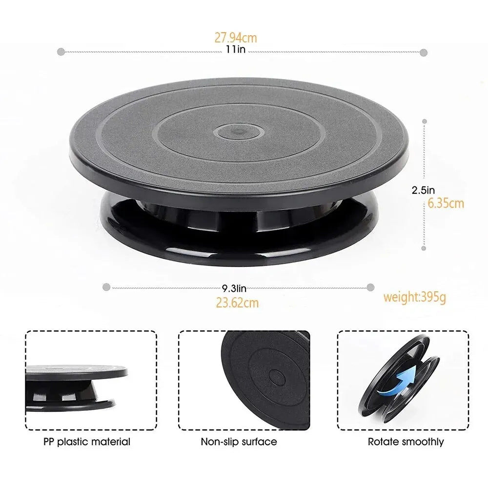 BowLift | CakeMagic Turntable | 360° rotatable | Food safe | 28×28×6.4 cm