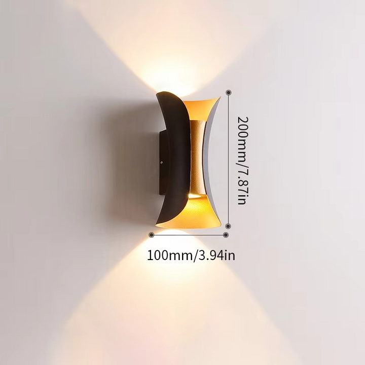 BowLift | Modern Dual-Tone LED Wall Lamp – Waterproof & Minimalist for Indoors & Outdoors