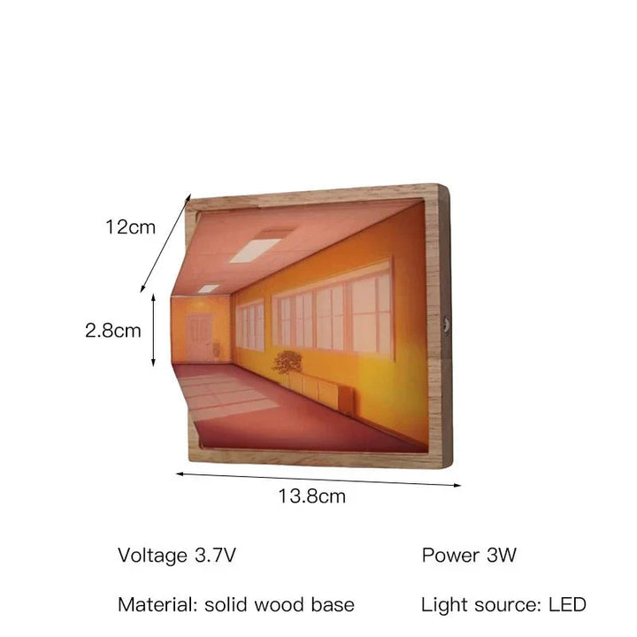 BowLift | DimenLamp - 3D LED Lamp - Modern Wall Decoration - Unique Gift Idea