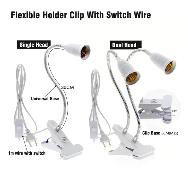 BowLift | Solura Plant Lamp | E27 LED 18W | Full Spectrum Daylight | For Houseplants & Greenhouse