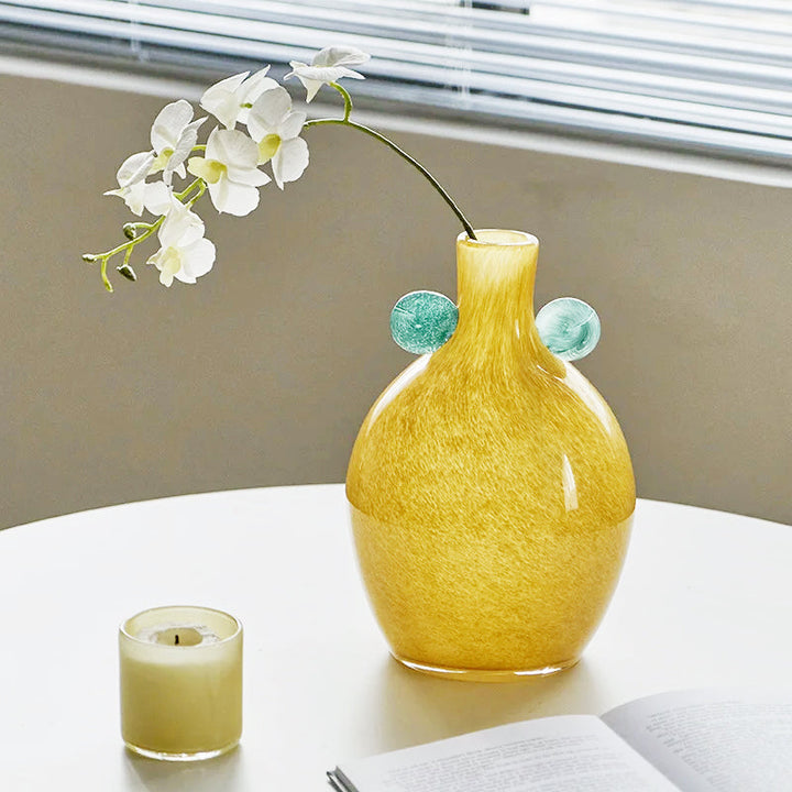 Coloured Globe Handled Glass Jar Vase Collection | Bowlift