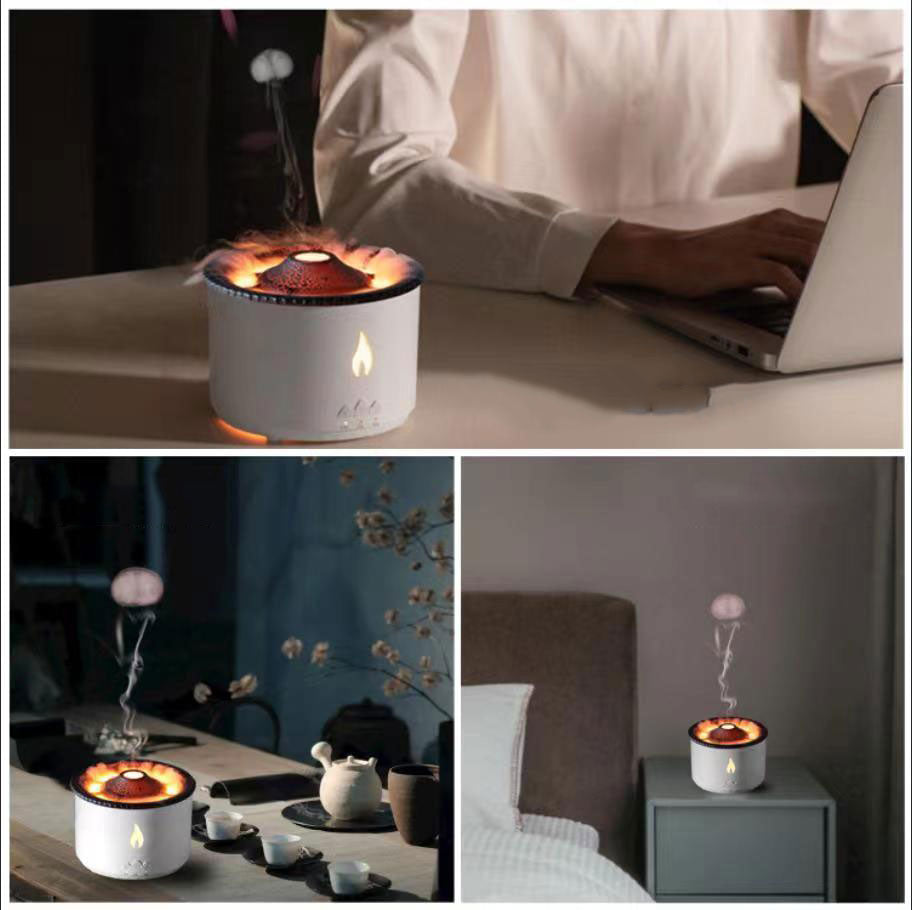 BowLift | Volcanic Flame Air Humidifier Night Lamp