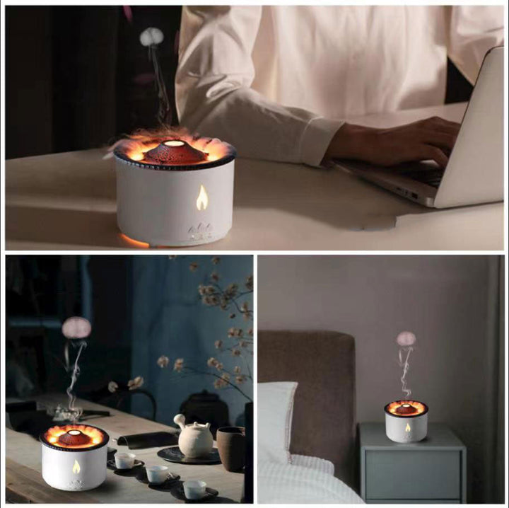Volcanic Flame Air Humidifier Night Lamp | Bowlift