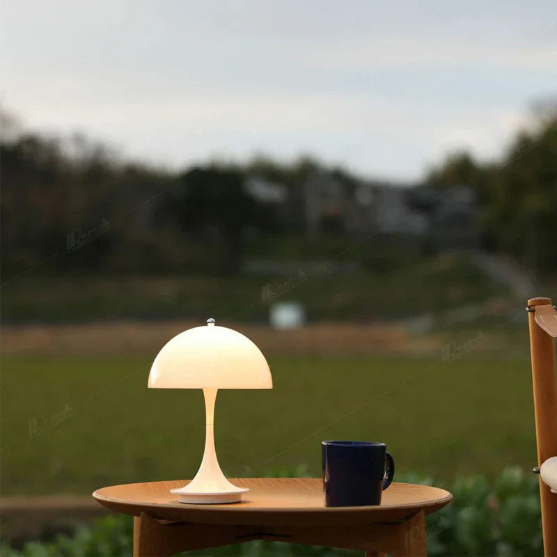 Mushroom 3-Colors-Dimmable Rechargeable LED-Table Lamps Bowlift
