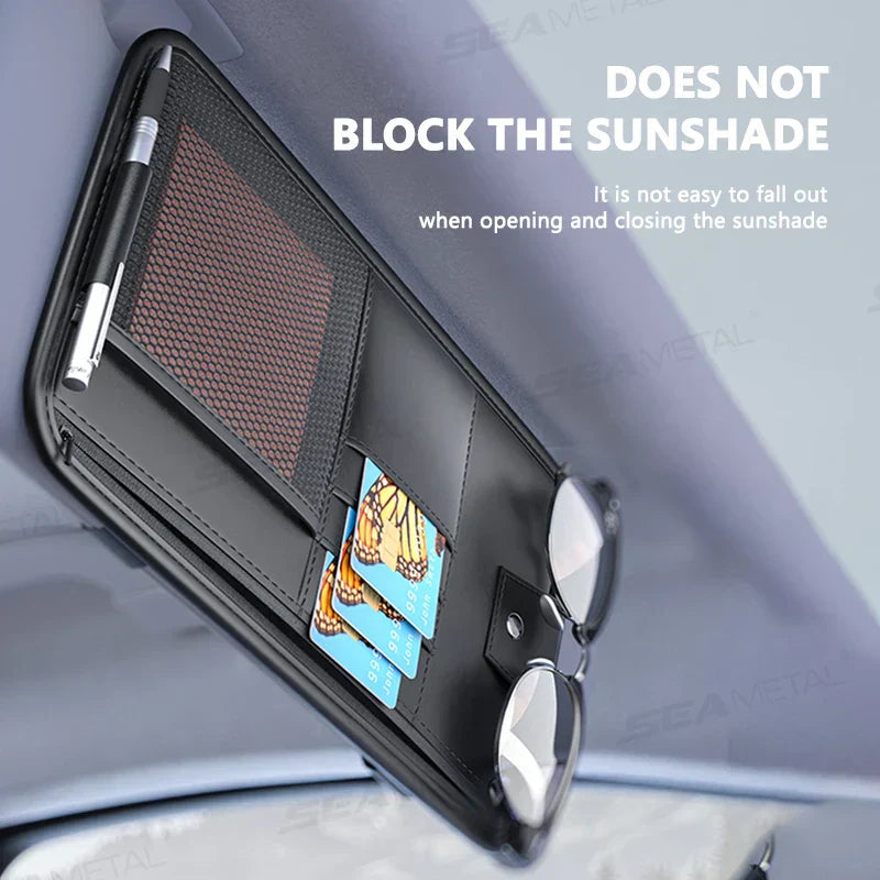 BowLift | Carvisto OrganizePro Sunshade Organizer | Multifunctional | PU Leather | Quickly Assembled