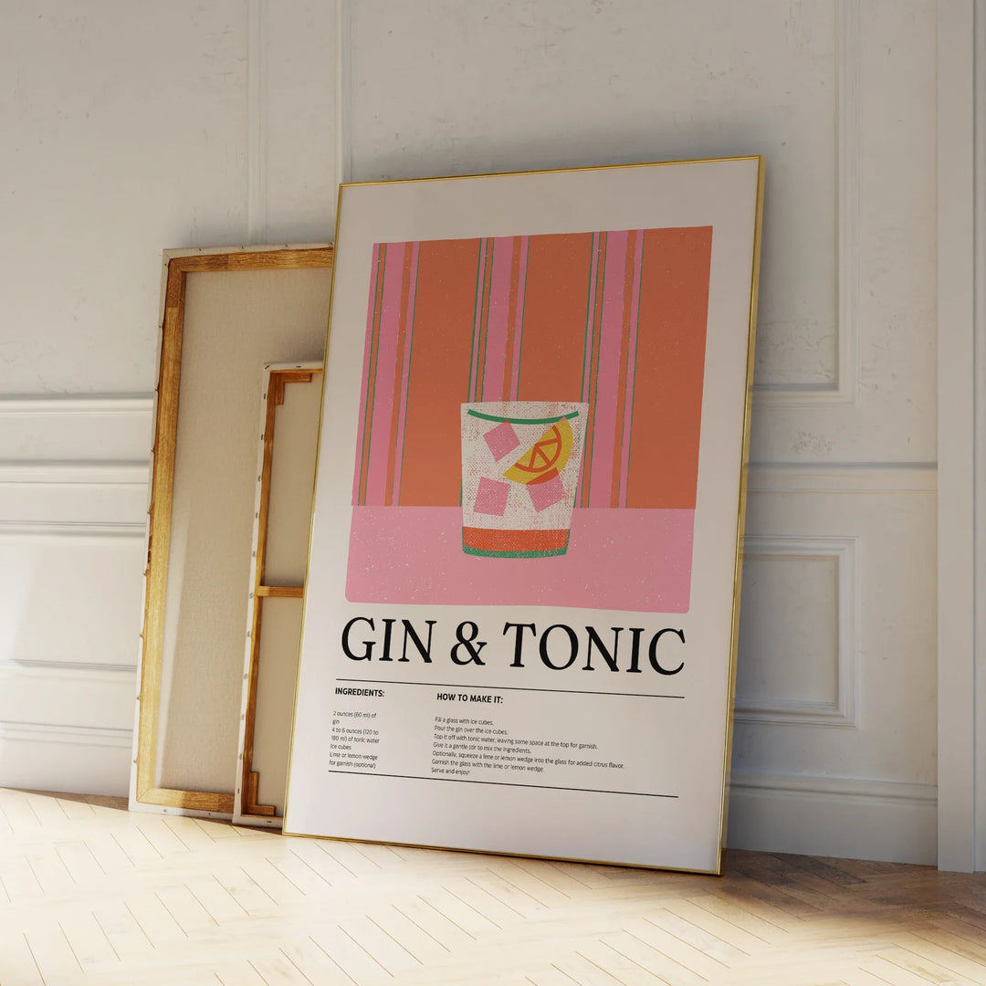 Gin & Tonic Wall Art | Bowlift