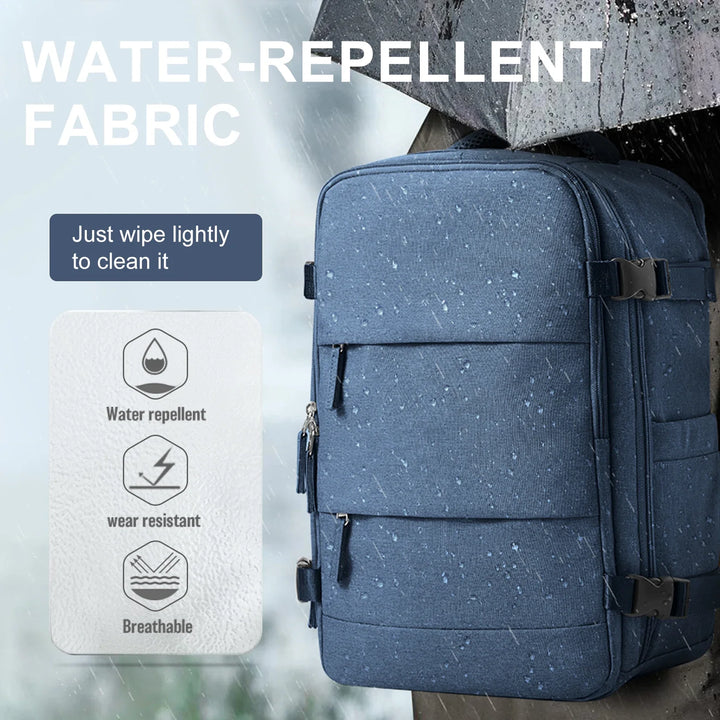 BowLift | Travel Backpack Travomate | Waterproof & Versatile | 15.6" Laptop Compartment | Large Capacity with Wet-Dry Separation