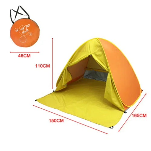 Automatic Pop-Up Ultralight Full Shade Beach Tent | Bowlift