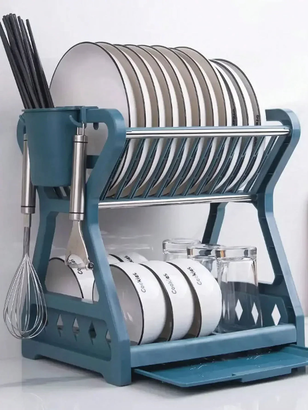 Foldable dish organizer – Practical draining rack for dishes, space-saving and easy to clean, perfect for modern kitchens and small spaces | Bowlift