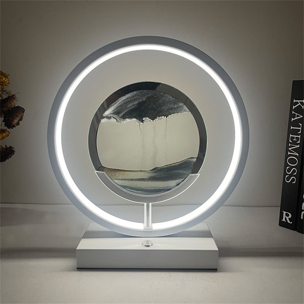 BowLift | 3D LED Flowing Sand Art Table Lamp