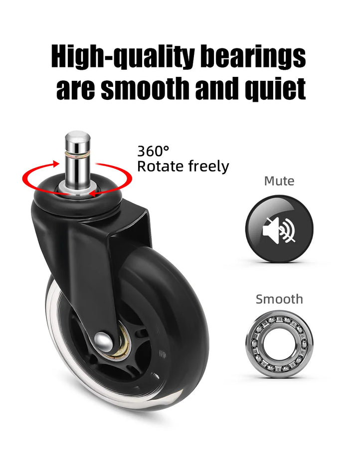BowLift | Swivel Roller Office Chair Wheels  5PCS