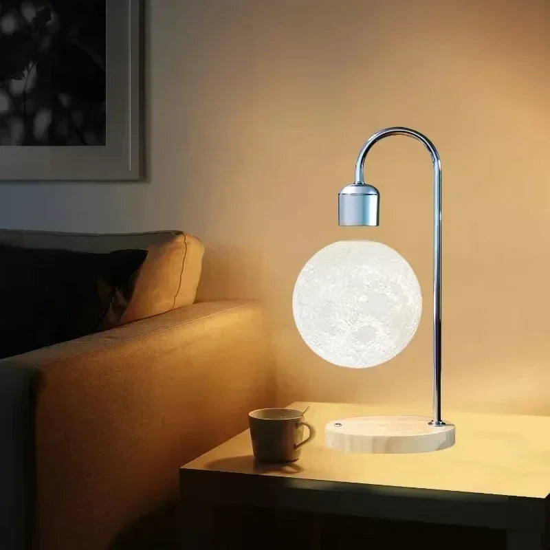 BowLift | LED Moon Lamp with Magnetic Levitation and Wireless Charging