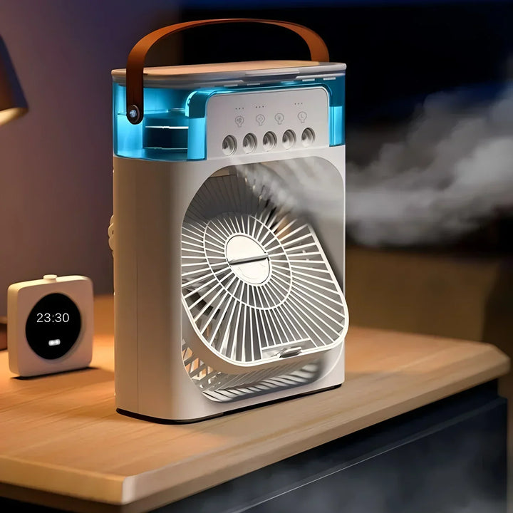 BreezeMaster 3-in-1 Air Conditioner Fan with LED Colors Bowlift