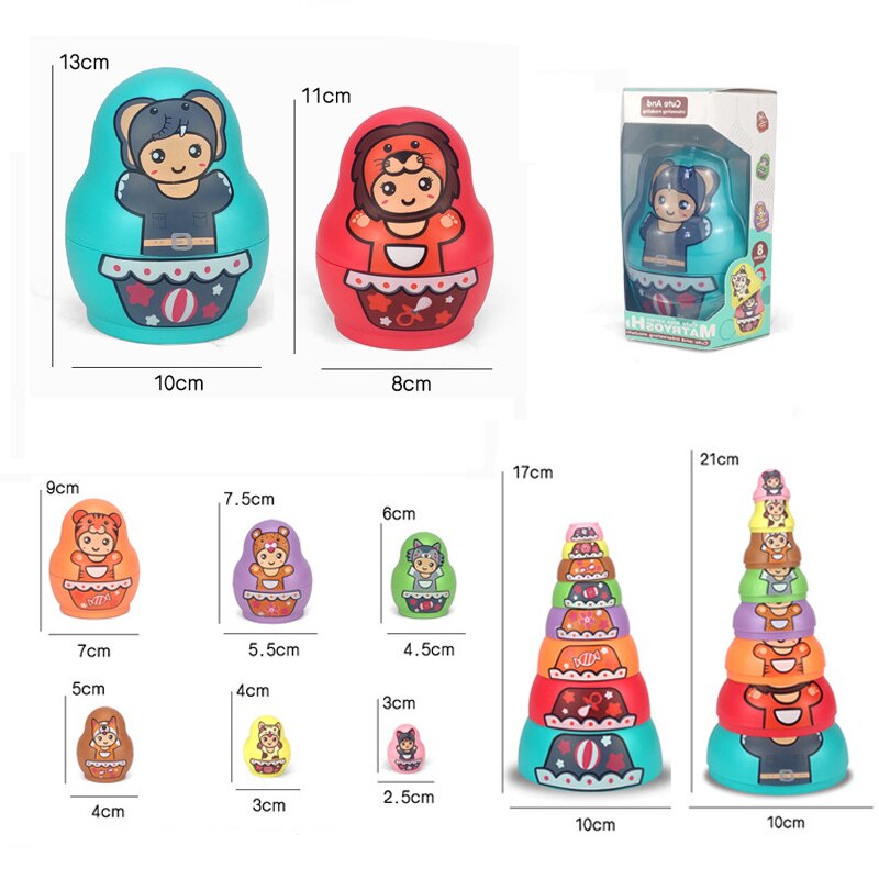 BowLift | Educational Colorful Kids Matryoshka Dolls
