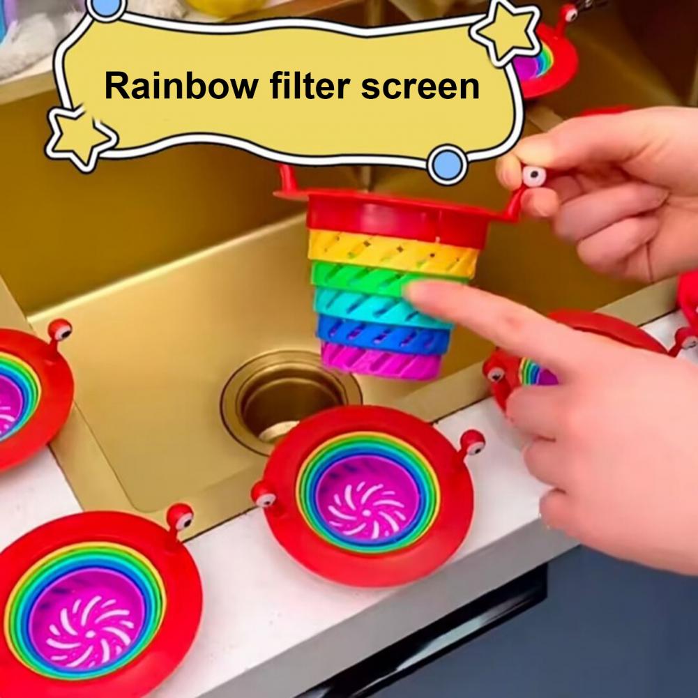BowLift | Little Monster Colorful Foldable Sink Strainer Basket