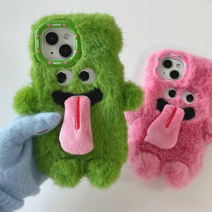 BowLift | Playful Pair Plush Monster iPhone Case