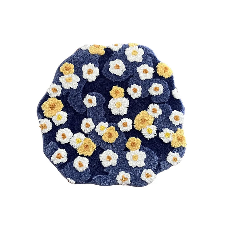 Moss Flower Tufted Round Rug | Bowlift