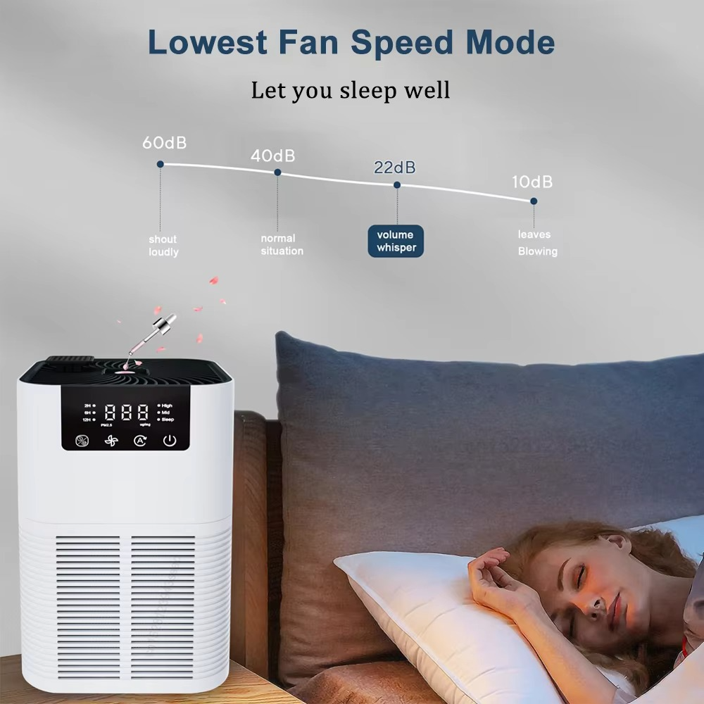 BowLift | Compact Air Purifier with HEPA Filter, Aromatherapy, and Quiet Operation