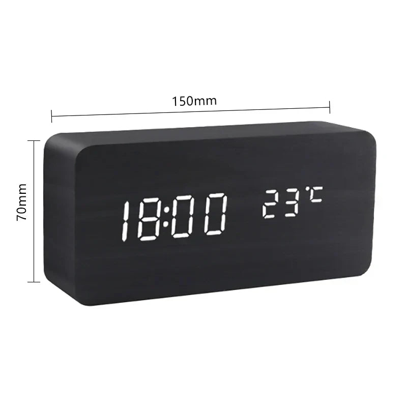 BowLift | Wood LED Smart Alarm Clock for Bedroom