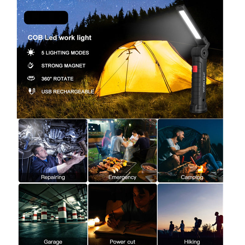 BowLift | Folding Magnetic Rechargeable Flashlight