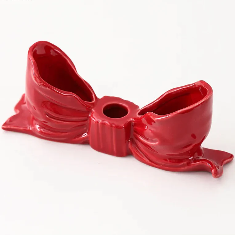Bowknot-Shaped Ceramic Candle Holder | Bowlift