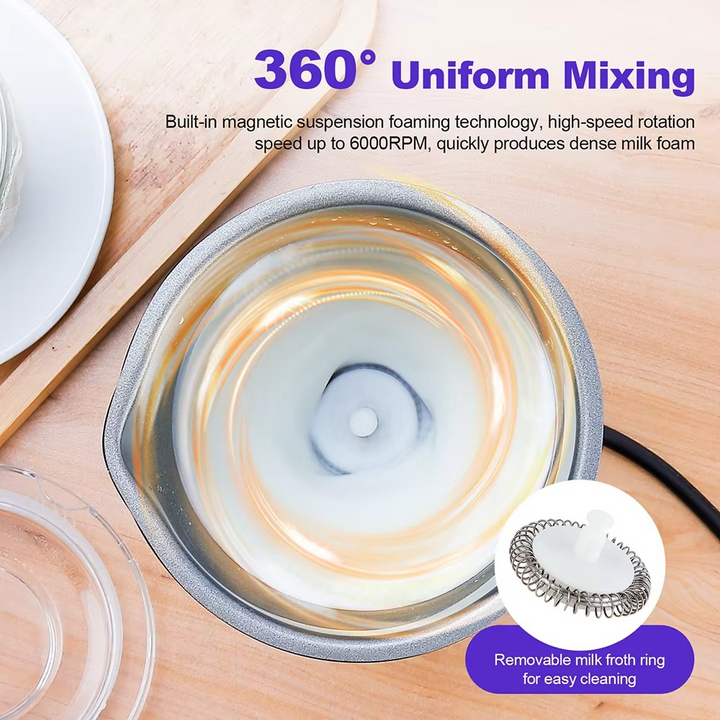 BowLift | Versatile 4-in-1 Electric Milk Frother for Hot and Cold Beverages