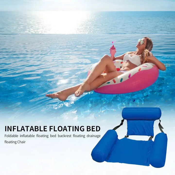 BowLift | Inflatable Water Hanging Chair | Adjustable & Portable | AquaLiva Pool Lounge for Beach & Swimming Pool – 100×120 cm