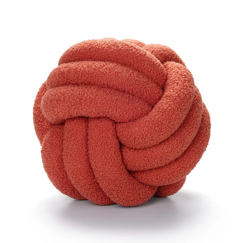 BowLift | Throw Pillow - Cozy - Hand-Knotted Ball - Sheepskin
