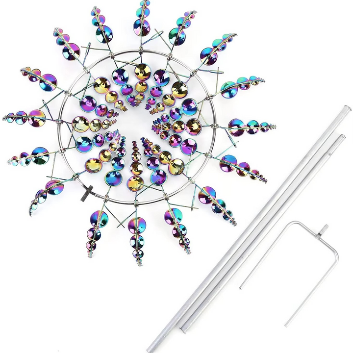 BowLift | Enchanting Solar-Powered 3D Kinetic Wind Sculpture for Gardens