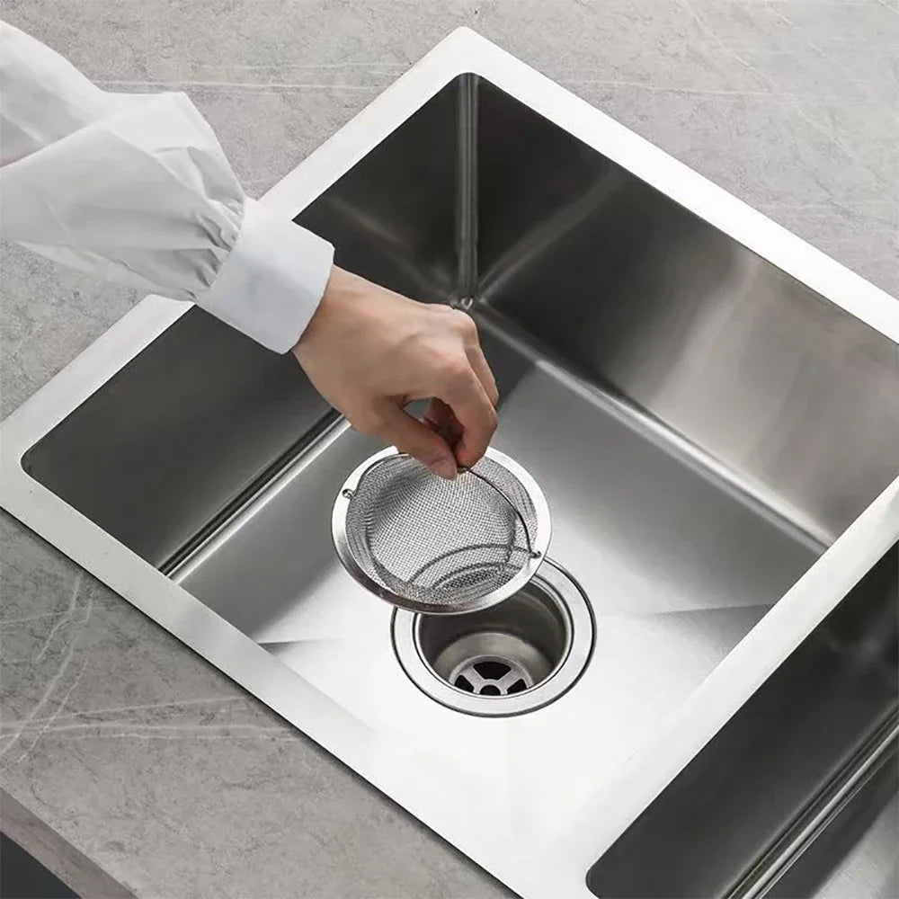 BowLift | Spül sieve DrainGuard Inox | Stainless steel drain sieve for kitchen & bathroom | Catches food scraps & hair | Rust-free & durable