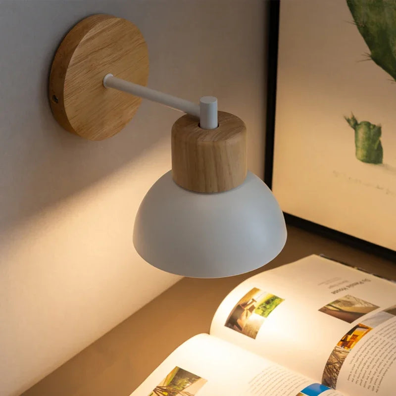 NordicWood - Trendy Wooden LED Wall Lighting Bowlift