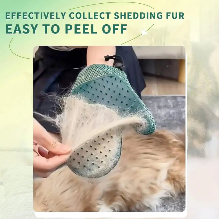 BowLift | Pawrella 2-in-1 Pet Glove | Coat Care & Hair Removal in one | For cats & dogs | Silicone nubs | Washable
